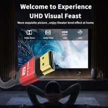 Load image into Gallery viewer, 6FT HDMI 2.1 Cable 5Pack 8K60Hz 4K120Hz, 48Gbps Ultra High Speed HDMI Cable with Gold Plated Connectors, Red Aluminum Housing, for PS5, Xbox Series X, 4K TV, Gaming Monitor, Soundbar, Wall Mount TV._4540