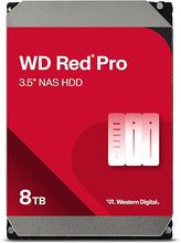 Load image into Gallery viewer, Western Digital 8TB WD Red Pro NAS Internal Hard Drive HDD - 7200 RPM, SATA 6 Gb/s, CMR, 256 MB Cache, 3.5" - WD8005FFBX