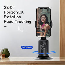 Load image into Gallery viewer, GREEN HOUSE Auto Face Tracking Phone Holder & Mount, 360°Fast Rotation, Gimbal Stabilizer for Influencer Content Creating Vlog, YouTube, TikTok, Gesture Recognization, GH-USTTA-BK