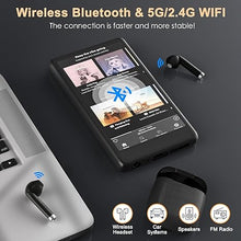 Load image into Gallery viewer, MP3 Player with Bluetooth and WiFi, 4.0" Touch Screen, MTK Octa-core, MP4 MP3 Player for Spotify, Pandora, Music, 3GB RAM 32GB ROM Up to 512 GB, Android Music Player for Parental Control