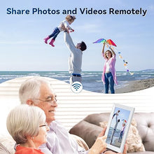 Load image into Gallery viewer, Frameo 5G WiFi Digital Photo Frame, 10.1" Digital Picture Frame with Auto-Rotate, 1280x800 IPS Touch Screen, Easy Setup to Share Photos or Videos Instantly via Frameo App from Anywhere