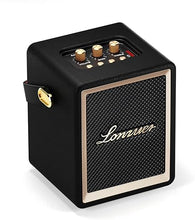 Load image into Gallery viewer, Action Wooden Portable Speaker with Handle Small Portable Bluetooth Speakers with 5000mAh Battery Speakers Bluetooth Wireless for Indoor Outdoor Campaign-Black