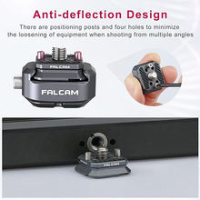 Load image into Gallery viewer, ULANZI F22 Quick Release Plate, Camera Mount Thread Adapter Seat Quick Setup Kit with 1/4" Screw to F22 QR System for Canon/Sony/Nikon Cameras/DJI/Moza Stablizers Switch Between Tripod/Monopod/Slider