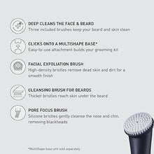 Load image into Gallery viewer, Panasonic MultiShape Facial Brush Head Attachment Kit, Includes 3 Cleansing Brushes for Facial Exfoliation, Beard Cleansing, and Pore Cleansing, Add to MultiShape Grooming System - ER-CFB1-A