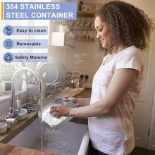 Load image into Gallery viewer, Monteka Electric Lunch Box Food Heater - Leakproof Portable Food Warmer heated lunch box for adults for Car/Home/Truck with 1.5L Removable Stainless Steel Container, 60W, 12V/24V/110V, White