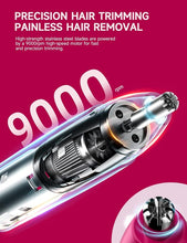 Load image into Gallery viewer, ZORAMI Rechargeable Ear and Nose Hair Trimmer - 2024 Professional Painless Eyebrow & Facial Hair Trimmer for Men Women, Powerful Motor and Dual-Edge Blades for Smoother Cutting Magenta