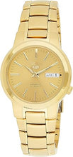 Load image into Gallery viewer, Seiko Men's SNKA10 5 Automatic Gold Dial Gold-Tone Stainless Steel Watch