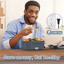 Load image into Gallery viewer, Heated Lunch Box for Adults, 60-80W Electric Lunch Box for Car/Truck, Portable Food Warmer, Heating Lunch Box for Work, Electric Lunchbox Food Heated for Men, Christmas Gift White Elephant Gifts