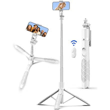 Load image into Gallery viewer, 71" Selfie Stick, Smartphone Tripod Stand All-in-1 with Remote, Travel Tripod for iPhone, Extendable Cell Phone Tripods for Selfie/Video Recording/Photo/Live Stream/Vlog_1