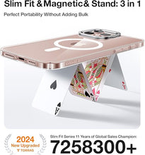 Load image into Gallery viewer, TORRAS Magnetic Slim Fit for iPhone 16 Pro Max Case with Stand, Compatible with MagSafe, Built-in Stash Stand, Ultra Thin 16 ProMax Case, Lightweight Non Yellowing Hard Back 16 Phone Case 6.9'', Clear