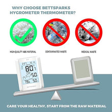 Load image into Gallery viewer, Indoor Outdoor Thermometer Wireless Remote Temperature & Humidity Monitor, Inside Outside Temperature Gauge Battery Powered Home Weather Station with Clock and 330ft Range Remote Sensor for Patio