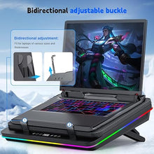 Load image into Gallery viewer, IETS GT600 RGB Laptop Cooling Pad Equipped with Gigantic Turbo-Fan?5.5inch Diameter?,Sealed Foam for Rapid Cooling Gaming Laptop,14.1-19.3 inch Laptop Cooler with 3-Port USB Hub,Dust Filter