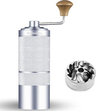 Load image into Gallery viewer, M6 Manual Coffee Grinder,Coffee Burr Grinder with 24 Grinding Settings,Espresso Grinder With Sharp Hexagonal Mill Core & Walnut Handle,Portable Mini Coffee Grinder for Office Travel Camping