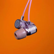 Load image into Gallery viewer, LUDOS Ultra Wired Earbuds in-Ear Headphones, 5 Years Warranty, Earphones with Microphone, Noise Isolating Ear Buds, Memory Foam for iPhone, Samsung, School Students, Kids, Women, Small Ears - Pink