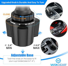 Load image into Gallery viewer, WixGear Cup Phone Holder, Car Cup Holder Phone Mount for Car with Adjustable Automobile Cup Holder Smart Phone Cradle Car Mount