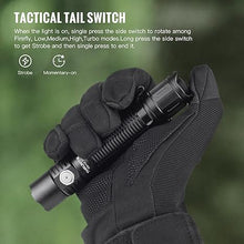 Load image into Gallery viewer, ThruNite TN12 V6 Tactical LED Flashlight, High 1950 Lumens Dual Switch, USB-C Rechargeable Flashlight Compact for EDC, Law Enforcement, and Outdoor Use (Cool White)