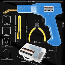 Load image into Gallery viewer, ATOLS Plastic Welder, 1000PCS Staples, Plastic Welding Kit, Hot Stapler Kit, Plastic Welder Gun Kit, Car Bumper Repair Kit, Plastic Repair Kit (Corded, Blue)