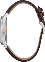 Load image into Gallery viewer, Citizen Eco-Drive Disney Steamboat Willie Mickey Mouse Stainless Steel Case Watch, Brown Leather Strap (Model: AW1788-07W)
