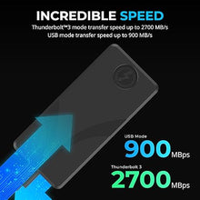 Load image into Gallery viewer, SABRENT Rocket XTRM Plus 2TB Thunderbolt 3 Portable SSD - High-Speed External Storage, Rugged Aluminum, USB-C Compatible, 2700MB/s, Bus-Powered, Plug & Play (SB-XTMP-2TB)