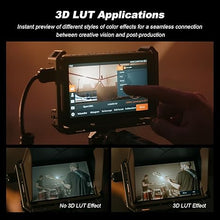 Load image into Gallery viewer, VILTROX DC-X2 6" Camera Field Monitors for DSLR Touchscreen Camera Monitor 4k HDMI Video External Monitor for Sony Canon Nikon 2000nits 3D LUT 1920x1080 IPS with Sunshield 2200 MAh Battery