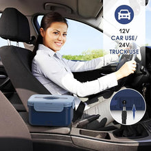 Load image into Gallery viewer, Electric Lunch Box Food Heater Upgrade 3 in 1 Portable Food Warmer 100W Leakproof Heated Lunch Box for Adults Car/Truck/Office with 1.8L SS Container Fork Spoon Carry Bag, 12V/24V/110V