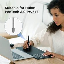 Load image into Gallery viewer, HUION 10 Pack Upgraded Replacement Felt Nibs PN05F Compatible with Pen Stylus PW517 for Drawing Tablets KD200, Kamvas 12, Kamvas 13, Kamvas 22, Kamvas 22 Plus, Kamvas Pro 16 Plus 4K, Kamvas Pro 24 4K