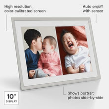 Load image into Gallery viewer, Aura Carver 10.1" WiFi Digital Picture Frame | The Best Digital Frame for Gifting | Send Photos from Your Phone | Quick, Easy Setup in Aura App | Free Unlimited Storage | (Clay with White Mat)
