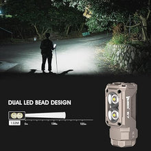 Load image into Gallery viewer, WUBEN E7 1800 Lumen Rechargeable Mini Flashlight with Magnet - Super Bright 6 Modes Khaki EDC Flashlight, Typ-C Rechargeable LED; IP68 Pocket Flashlight for Headlamp Use, Rescue, Camping