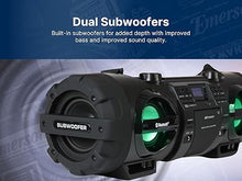 Load image into Gallery viewer, Emerson EPB-3001 Portable Bluetooth CD Player Boombox Stereo System with AM/FM Radio, MP3, USB, AUX, & Headphone Jack | Compact for Home or On-the-Go Entertainment