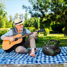 Load image into Gallery viewer, Riptunes Portable CD Player Boombox AM FM Radio, Bluetooth, USB, Aux-Input, MP3 CD Stereo Sound with Bass Boost, Party Lights, Headphone Jack, Backlit LCD Display, with Remote, Black