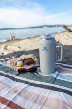 Load image into Gallery viewer, Stanley Quencher H2.0 FlowState Stainless Steel Vacuum Insulated Tumbler with Lid and Straw for Water, Iced Tea or Coffee, Smoothie and More, Fog, 64 oz