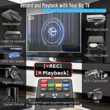 Load image into Gallery viewer, Box Pro, 1080p@60fps Video Recorder, DVR with HDMI Capture, Playback on TV. RCA/YPbPr/VGA to Digital Converter. Schedule Recording. No PC Required.