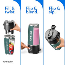 Load image into Gallery viewer, nutribullet Flip Portable Blender with Insulated Cup, Eucalyptus, NBPB50350EUC