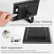 Load image into Gallery viewer, KODAK 7 Inch Wood Digital Picture Frame with Remote Control, 1024x600 IPS Screen HD Display Digital Photo Frame, USB or SD Card Required, Auto-Rotate, Supports Photo/Video/Music/Calendar/Slideshow
