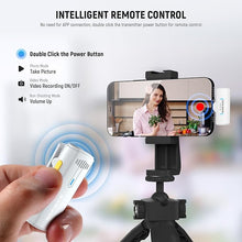 Load image into Gallery viewer, NEEWER Wireless Lavalier Microphone System for iPhone, Mini Clip on Lapel Mic Set with 2 USB C Transmitters/4 Receivers/OTG Adapter Compatible with iPhone Android Phone Computer Tablet, White, KM20