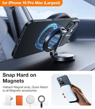 Load image into Gallery viewer, TORRAS Magnetic Slim-Fit for iPhone 16 Pro Max Case, Ultra-Thin 16 ProMax Phone Case Compatible with MagSafe, Light Anti-Scratch Matte Hard PC Bayer 6.9 inch OriginFit, Black