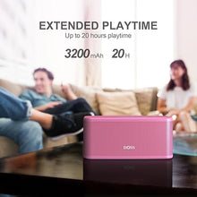 Load image into Gallery viewer, DOSS SoundBox Plus Portable Wireless Bluetooth Speaker with HD Sound and Deep Bass, Wireless Stereo Pairing, Built-in Mic, 20H Playtime, Portable Wireless Speaker for Home, Outdoor, Travel-Pink