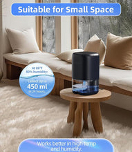 Load image into Gallery viewer, Dehumidifier,TABYIK 35 OZ Small Dehumidifiers for Room for Home, Quiet with Auto Shut Off, Dehumidifiers for Bedroom (280 sq. ft), Bathroom, RV, Closet,Blue