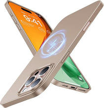 Load image into Gallery viewer, TORRAS Magnetic Slim-Fit for iPhone 16 Pro Max Case, Ultra-Thin 16 ProMax Phone Case Compatible with MagSafe, Light Anti-Scratch Matte Hard PC Bayer 6.9 inch OriginFit, Desert Titanium Gold