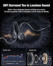 Load image into Gallery viewer, Wired headphones USB C,Open Ear Headphones with Mic Wired Air Conduction Wired Headphones with Premium Sound 0.88Oz Ultra-Light Type C Headset Call Noise Reduction Perfect for Cellphone,Laptop-Black