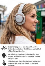 Load image into Gallery viewer, Cleer Audio Enduro ANC Noise Canceling Headphones, Bluetooth Multipoint Connection, Over-The-Ear Design with Mic, Crystal Clear Hands-Free Calling, up to 60 Hours of Battery Life - Light Grey