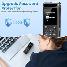 Load image into Gallery viewer, 136GB Digital Voice Recorder with Playback,9000 Hours Audio Recording Device,Voice Activated Recorder with Noise Reduction,A-B Repeat,Mp3 Player and Password for Lectures Meeting/Classes/Interviews