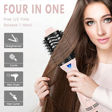 Load image into Gallery viewer, Hair Dryer Brush, Aima Beauty One Step Hair Dryer and Styler Volumizer with Negative Ion for Reducing Frizz and Static, Hair Styling Tools, Pink