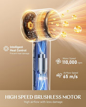 Load image into Gallery viewer, Fanttik Solo Aura H10 APEX Hair Dryer, Ionic Blow Dryer with HD Display, Brushless Motor, Thermo-Control, Magnetic Concentrator, 110000 RPM High-Speed, LightFlow for Fast Drying & Shine