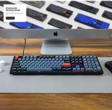 Load image into Gallery viewer, Keychron V6 Wired Custom Mechanical Keyboard, Full-Size QMK/VIA Programmable Macro with Hot-swappable Keychron K Pro Brown Switch Compatible with Mac Windows Linux (Frosted Black-Translucent)