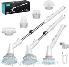 Load image into Gallery viewer, Ultrean Electric Spin Scrubber, Cordless Spin Scrubber with 4 Replaceable Brush Heads Adjustable Extension Handle, 2 Speed Shower Scrubber for Cleaning Bathroom, Tile, Floor, Tub