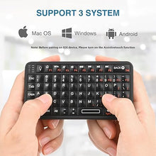 Load image into Gallery viewer, Rii Mini Bluetooth Keyboard,Portable Wireless Keyboard with Backlit,Rechargeable Mini Keyboard for Smart TV/Android TV Box/Smartphone/HTPC/IPTV, Black(Upgrade-TypeC)