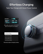 Load image into Gallery viewer, Anker Prime Charger, 250W GaN Prime USB C Charging Station, Ultra-Fast 6-Port, 2.26" LCD Display and Smart Control Dial, Compatible with MacBook Pro/Air, iPhone 16/15/14, Galaxy, and More (Silver)