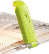 Load image into Gallery viewer, DEWENWILS Book Reading Light, USB Rechargeable Booklight for Reading at Night, LED Clip On Book Lights for Kids, Bookworms, Blue Light Blocking, Amber + Warm White (Green)
