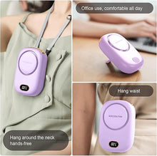 Load image into Gallery viewer, Portable Neck Fan, Handheld Mini Fan Small Personal Fan, Hand Held Fan USB Rechargeable Eyelash Fan for Kids Girls Boys Woman Man Home Outdoor Travel (purple)